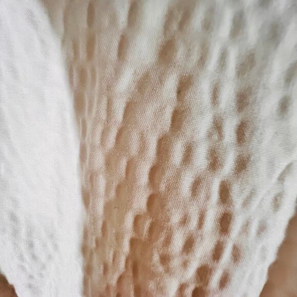 A New Day White Textured Maxi Dress Minimalist Smocked Back Summer XXL - Picture 12 of 13